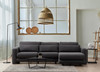 Ugaona sofa Lily Corner desno siva