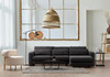 Ugaona sofa Lily Corner desno siva