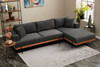 Ugaona sofa Liva desno - antracit