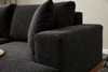 Ugaona sofa Liva desno - antracit, bakar