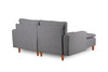 Ugaona sofa Lungo Mini - svijetlo siva