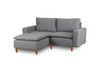 Ugaona sofa Lungo Mini - svijetlo siva