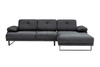 Ugaona sofa Mustang mali desni - antracit