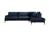 Ugaona sofa  Papira ugao desni (L3+Chl) - tamnoplava