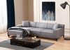 Ugaona sofa Petra L Corner - svijetlo siva