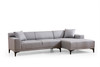 Ugaona sofa Petra R Corner - svijetlo siva