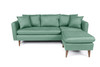 Ugaona sofa Sofia Köşe Right-Sea Green