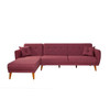 Ugaona sofa-krevet Aria Köşe-Claret Red