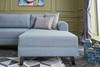 Ugaona sofa-krevet Belen – Plava