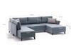 Ugaona sofa-krevet Belen – Plava