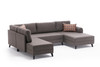 Ugaona sofa-krevet Belen - braon