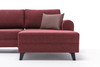Ugaona sofa-krevet Belen - Claret Red