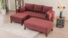 Ugaona sofa-krevet Ugaona garnitura Bella Lijeva 2 - Claret Red