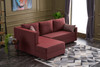 Ugaona sofa-krevet Ece lijevo - Claret Red