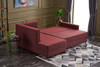 Ugaona sofa-krevet Ece lijevo - Claret Red