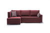 Ugaona sofa-krevet Ece lijevo - Claret Red