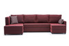 Ugaona sofa-krevet Ece Panoramik - Claret Red