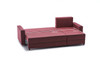 Ugaona sofa-krevet Ece desno - Claret Red