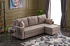 Ugaona sofa-krevet Ece Right - krema