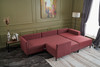 Ugaona sofa-krevet Efsun - Claret Red