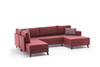 Ugaona sofa-krevet Efsun - Claret Red