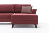 Ugaona sofa-krevet Eris - bordo crvena