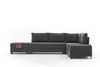 Ugaona sofa-krevet Fly Right - antracit