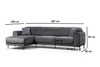 Ugaona sofa-krevet Slika ugao lijevi ( Chl-3R ) - antracit