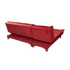 Ugaona sofa-krevet Kelebek Köşe Lijevo - Claret Red