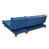 Ugaona sofa-krevet Kelebek Köşe desno-tamno plava