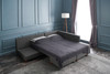 Ugaona sofa-krevet Manama kutni kauč na razvlačenje desno - antracit