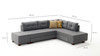 Ugaona sofa-krevet Manama kutni kauč na razvlačenje desno - siva