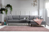 Ugaona sofa-krevet Nordijski ugao desno (L3+Chl)