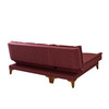 Ugaona sofa-krevet Santo lijevo - Claret Red