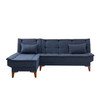 Ugaona sofa-krevet Santo lijevo - tamno plava