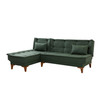 Ugaona sofa-krevet Santo lijevo - zeleno