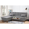 Ugaona sofa-krevet Santo lijevo - sivo