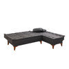 Ugaona sofa-krevet Santo-Antracit