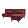 Ugaona sofa-krevet Santo-Claret crvena