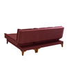 Ugaona sofa-krevet Santo-Claret crvena