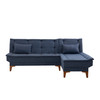 Ugaona sofa-krevet Santo-tamno plava