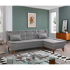 Ugaona sofa-krevet Santo-Grey