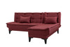 Ugaona sofa-krevet Santo-S-Claret crvena