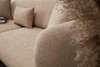 Ugaona sofa-krevet Simena desno - bež