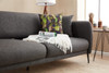 Ugaona sofa-krevet Venera L - antracit