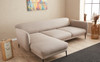 Ugaona sofa-krevet Venus L - krema