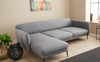 Ugaona sofa-krevet Venera L - Siva