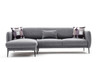 Ugaona sofa-krevet Venera L - Siva