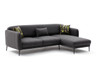 Ugaona sofa-krevet Venera R - antracit