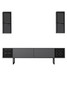 Garnitura namještaja za dnevni boravak Black Line Set - antracit, crna